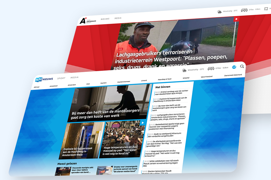 NH Nieuws and AT5 NH Nieuws and AT5